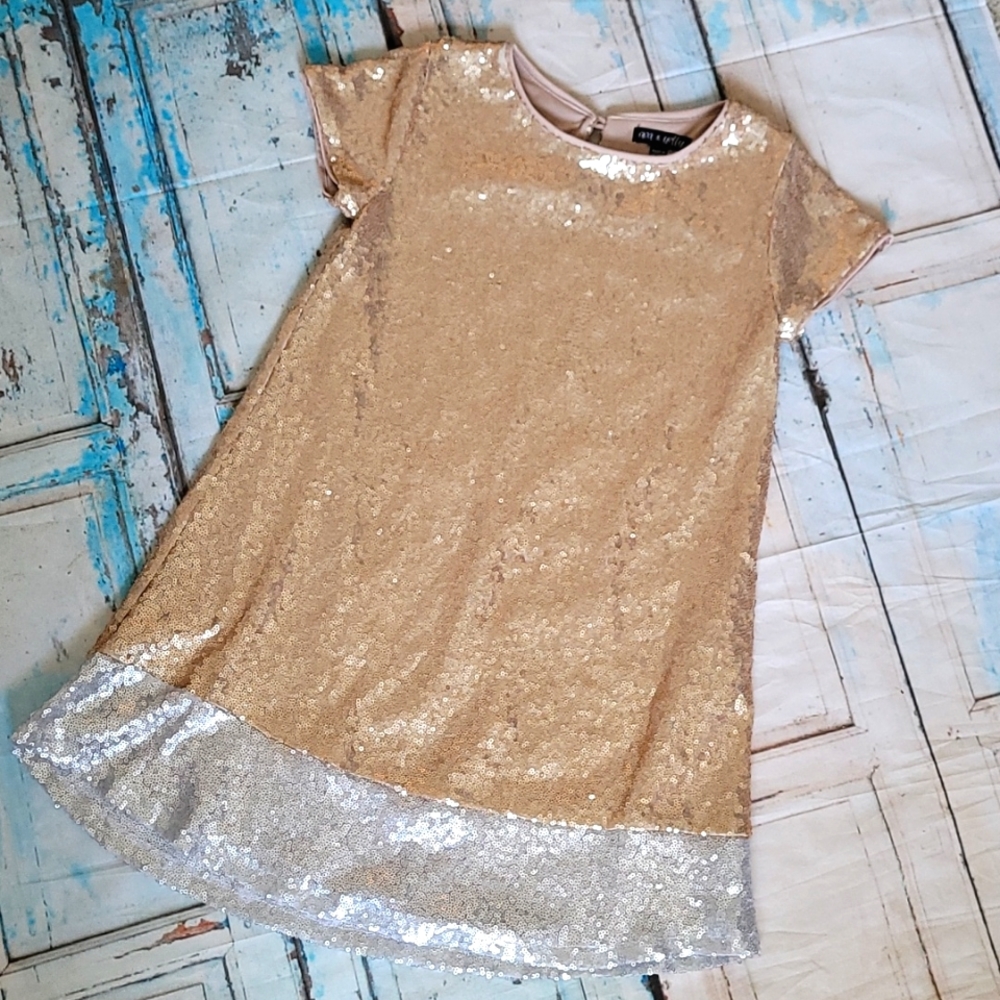 Ava & Yelly sequins shift dress
